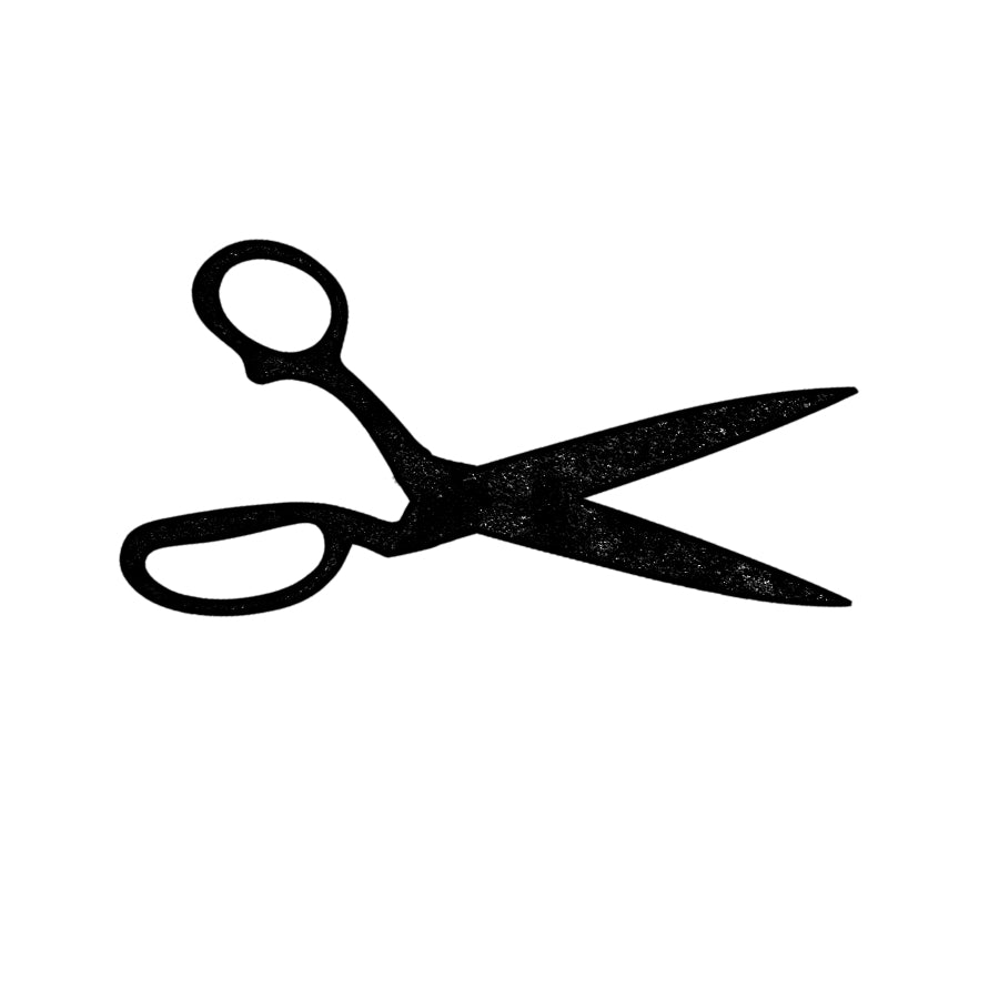 Silhouette of a pair of scissors